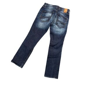 Outpost Makers Dark Wash Slim Jeans Mens 32x29 Distressed Casual Streetwear